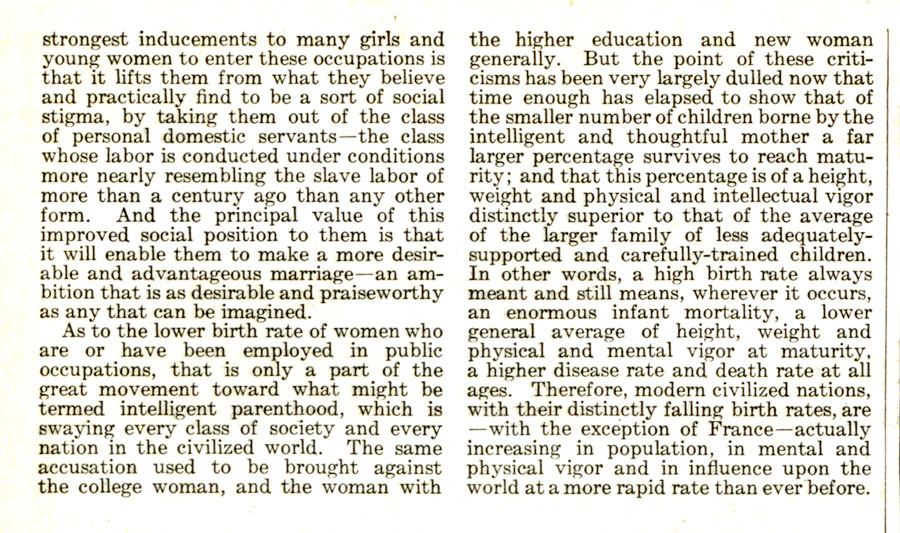 Page 5 of "The Health of Working Women"