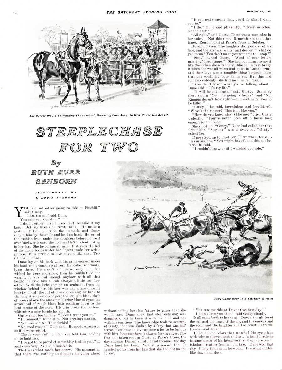 "Steeplechase for Two" Page 1