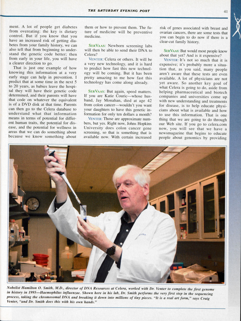 Page 4 of "For Dr. Craig Venter, Discovery Can't Wait"
