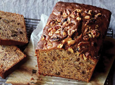 Banana Bread with Lots of Toasted Walnuts