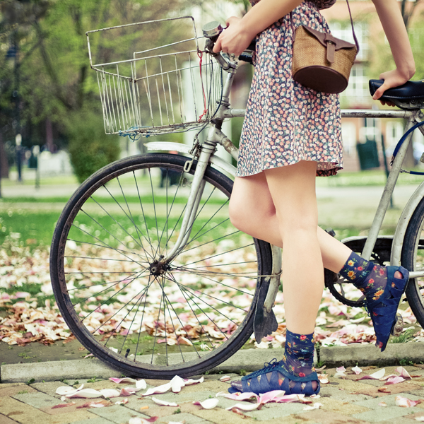 Girl and Bike