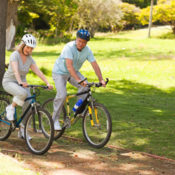 Couple Biking