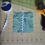 Fabric Square with Rickrack. Photo by Kym Delmar.