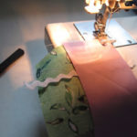 Stitching Seam for place mat. Photo by Kym Delmar.