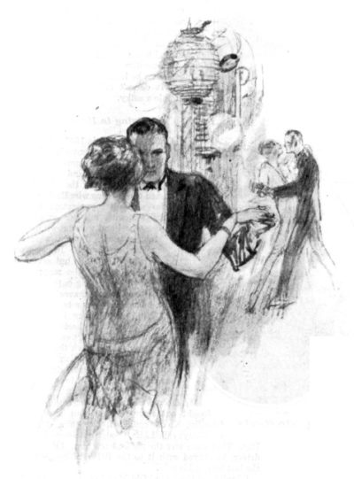 Man and woman dancing.
