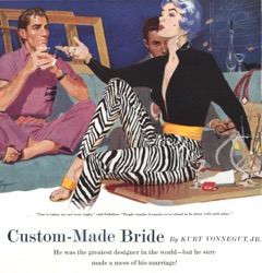 Kurt Vonnegut’s “Custom-Made Bride,” illustrated by Robert Meyers, appeared in The Saturday Evening Post, March 27, 1954