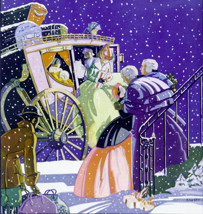 <em>Victorian Christmas Scene</em><br />Edward O. Kraske<br />December 1, 1931