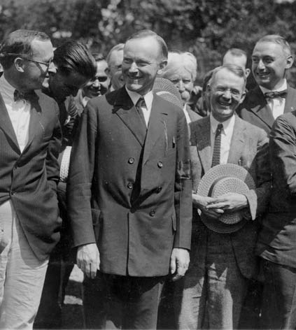 President Calvin Coolidge and Reporters