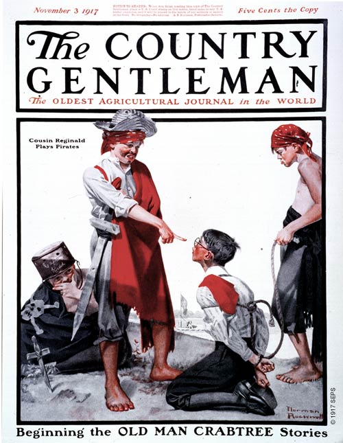 Cousin Reginald Plays Pirates by Norman Rockwell Cousin Reginald Plays Pirates by Norman Rockwell