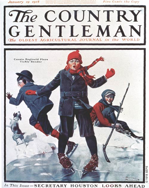 Cousin Reginald Plays Tickly Bender by Norman Rockwell Cousin Reginald Plays Tickly Bender
