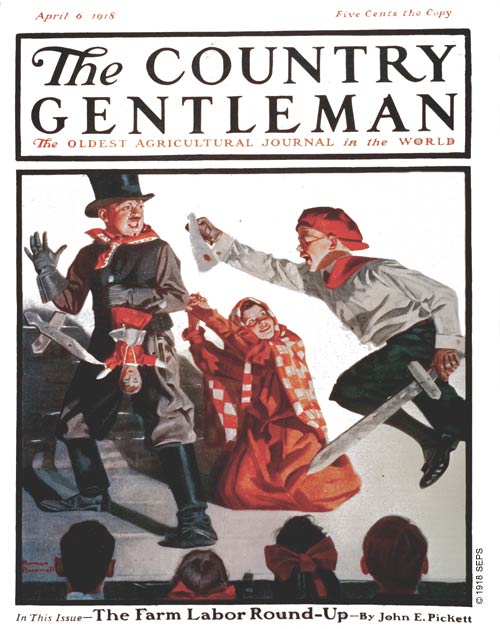 Cousin Reginald is the hero by Norman Rockwell Cousin Reginald is the hero