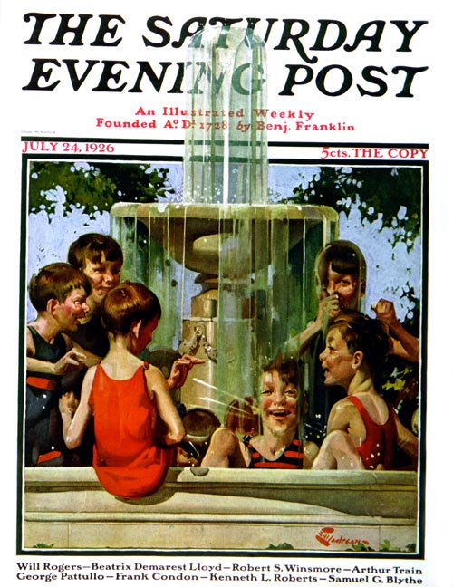 Swimming in Fountain – E. M. Jackson