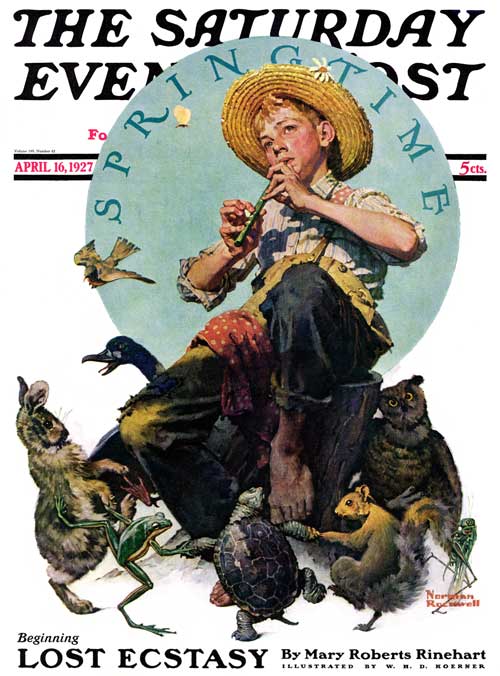 Springtime, 1927 by Norman Rockwell, April 16, 1927