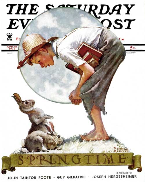 Springtime, 1935 by Norman Rockwell, April 27, 1935