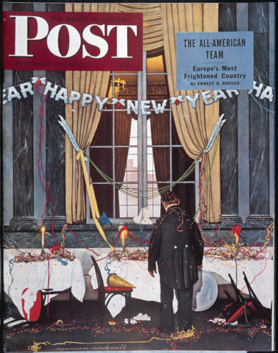 <em>The Morning After</em><br />Norman Rockwell<br />December 29, 1945