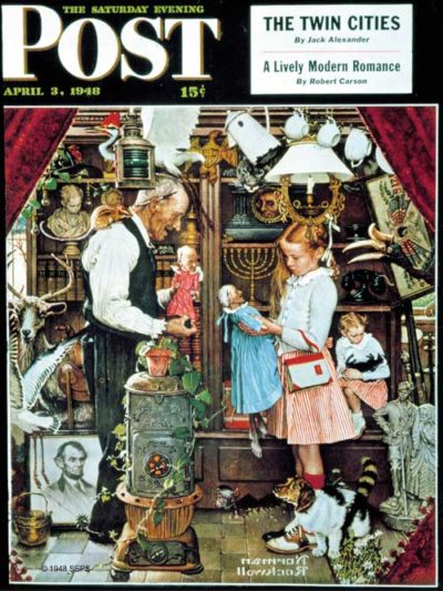April Fool’s 1948 by Norman Rockwell - April 3, 1948