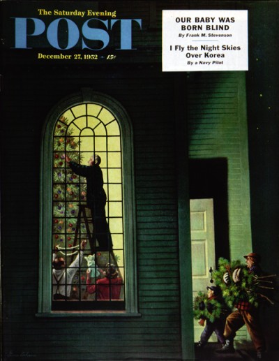 cover_9521227 <em>Church Christmas Tree</em><br />Stevan Dohanos<br />December 27, 1952