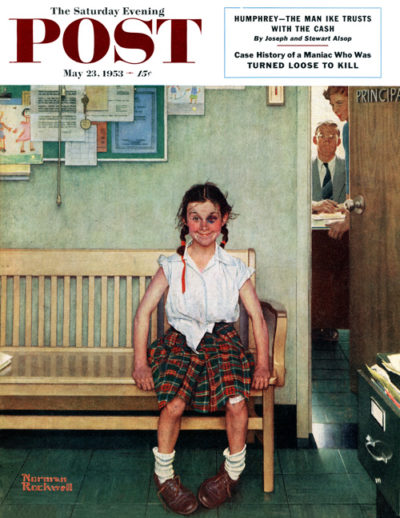 Outside the Principle's Office <em>Outside the Principle’s Office</em><br />Norman Rockwell<br />May 23, 1953