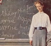 Happy Birthday, Miss Jones By Norman Rockwell March 17, 1956