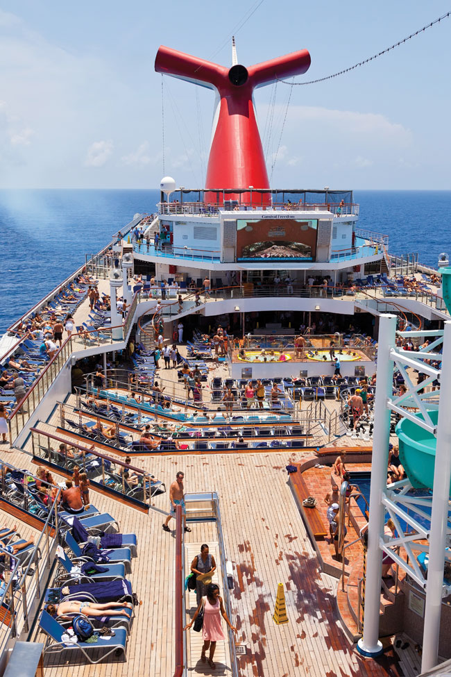 On Deck of Cruise Ship