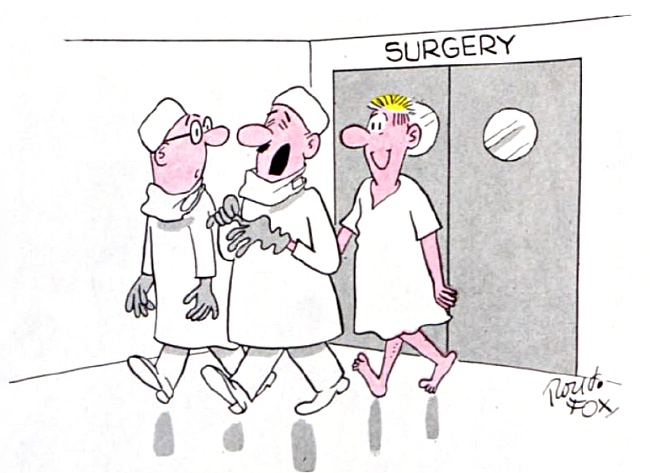 Cartoons: Under the Knife | The Saturday Evening Post Cartoons: Under the Knife | The Saturday Evening Post