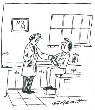 doctor-is-in-doc-fixer-upper "Nice to meet you Mr. Holtz. Your wife told me she had married a fixer-upper." —Jul/Aug 95