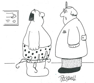 doctor-is-in-scratch "Don’t lie! You’ve been scratching it, haven’t you?" —Jan/Feb 96