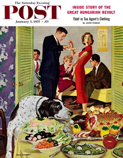 Doggy Buffet by Richard Sargent from January 5, 1957