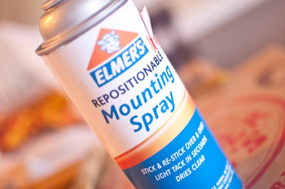 Elmer's Mounting Spray for Fall Leaf Initial