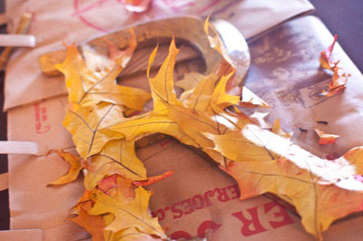 How to Make Fall Leaf Initial