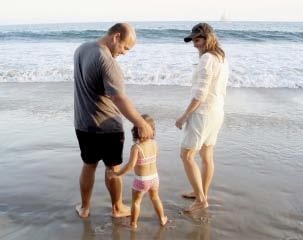 Nia and family at the beach