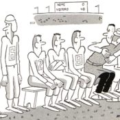 Coach crying on his players shoulder during a losing game