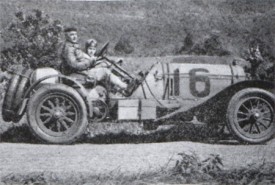 Helck and his son in Old 16 racecar.