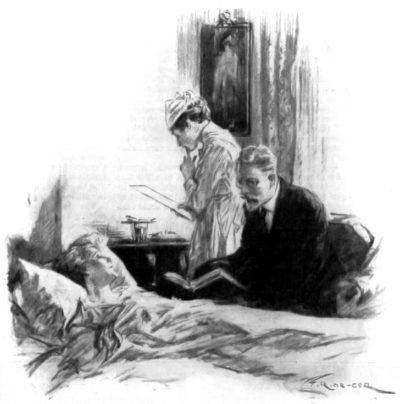 Mr. Haymaker and a nurse tend to his sick wife.