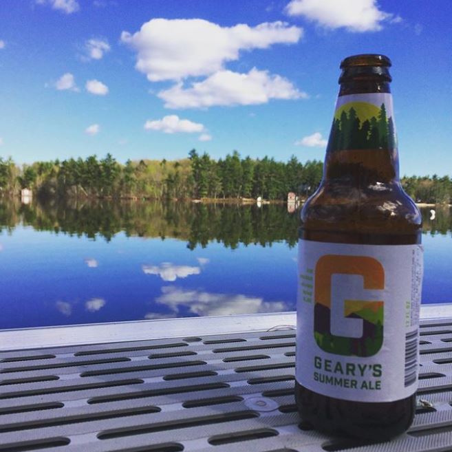 Photo of a geary beer bottle