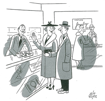 Buying a ring cartoon from December 9, 1950