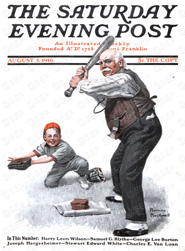 The Saturday Evening Post Cover, August 5, 1916 Norman Rockwell