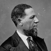 Photo of the first African American senator, Hiram Revels