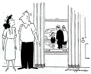 sent to store cartoon from November 18, 1950