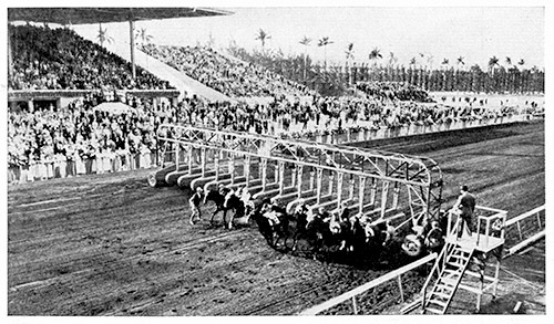 Starter George Cassidy sends a field away from the Bahr starting gates