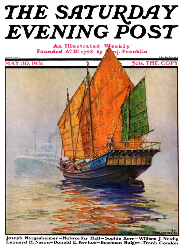 illustration_2009_04_23_afischer3 Anton Otto Fischer "Chinese Junk" 1931