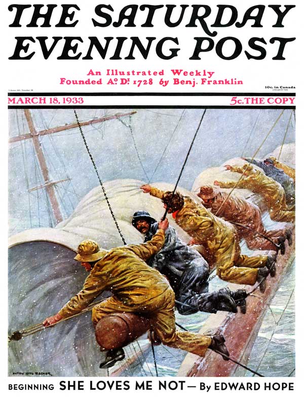 Anton Otto Fischer "Trim the Sails!" 1933