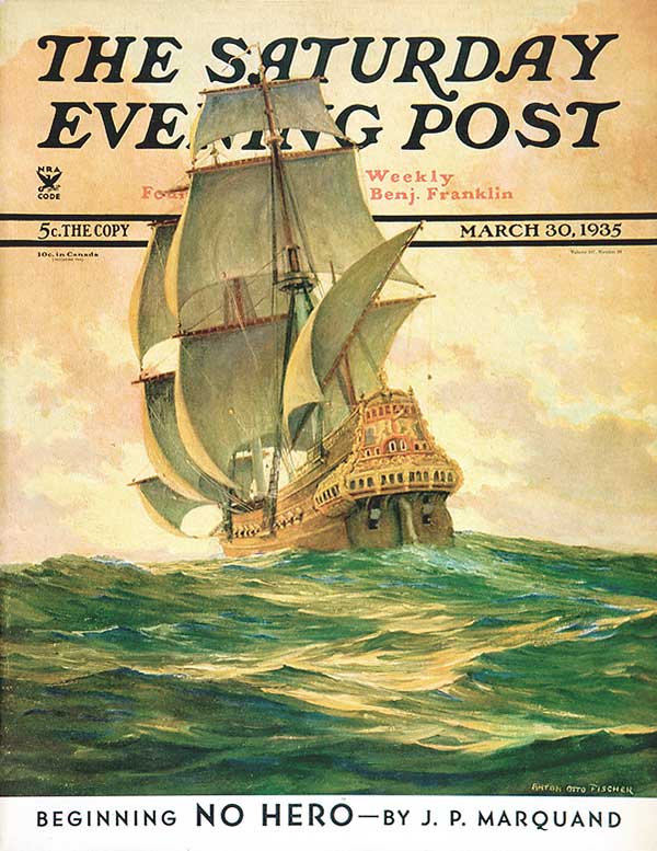 illustration_2009_04_23_afischer9 Anton Otto Fischer "Spanish Galleon" 1936