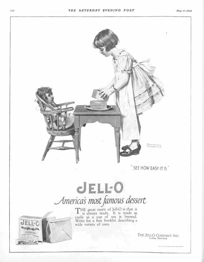 Little Girl with Jell-O from May 17, 1924