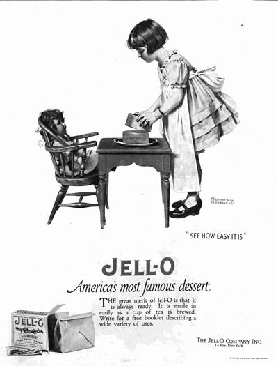 Little Girl with Jell-O from May 17, 1924