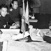 Korean Armistice signing