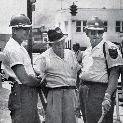 “Lawmen massed in Philadelphia, Miss., to keep order after the trio disappeared.” Photo credit Lynn Pelham. © SEPS 1964