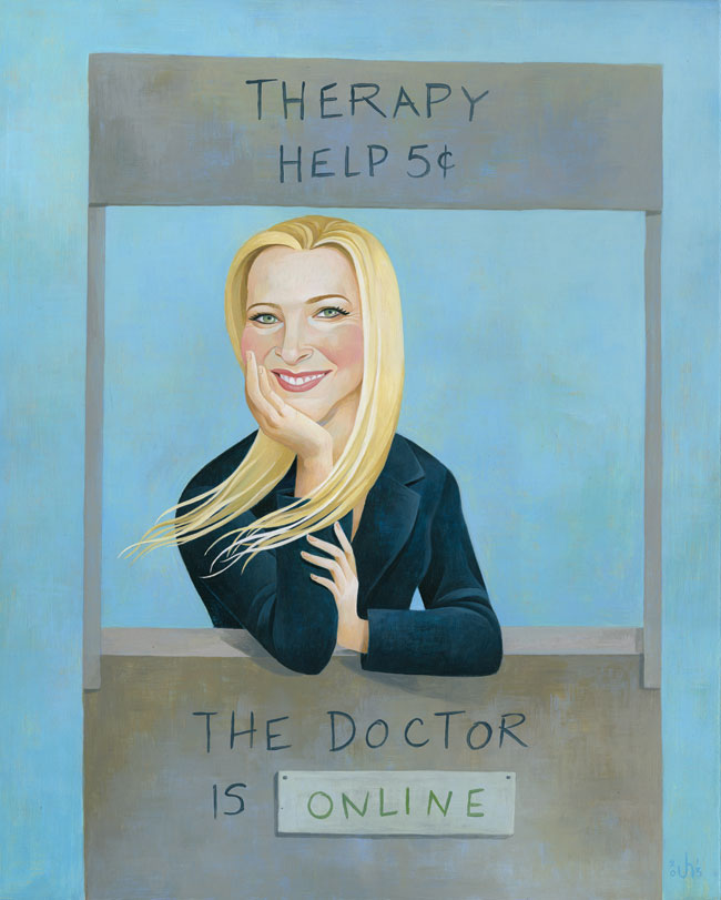 Portrait of Lisa Kudrow by Jody Hewgill