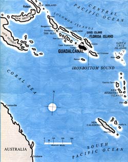 Map of Guadalcanal