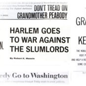 collage of headlines by Robert K. Massie